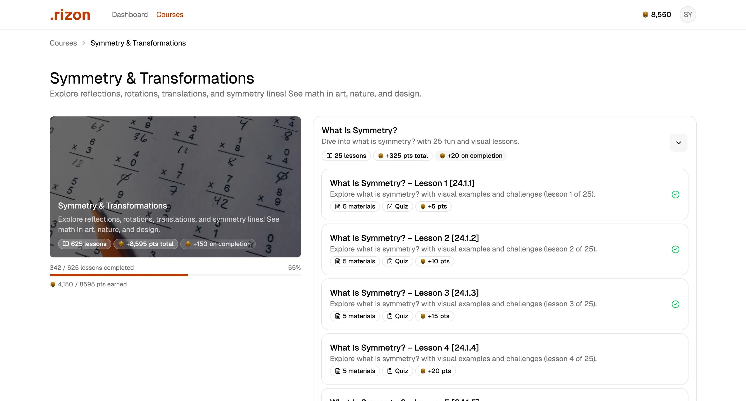 Kaiser Math Platform — screen 14