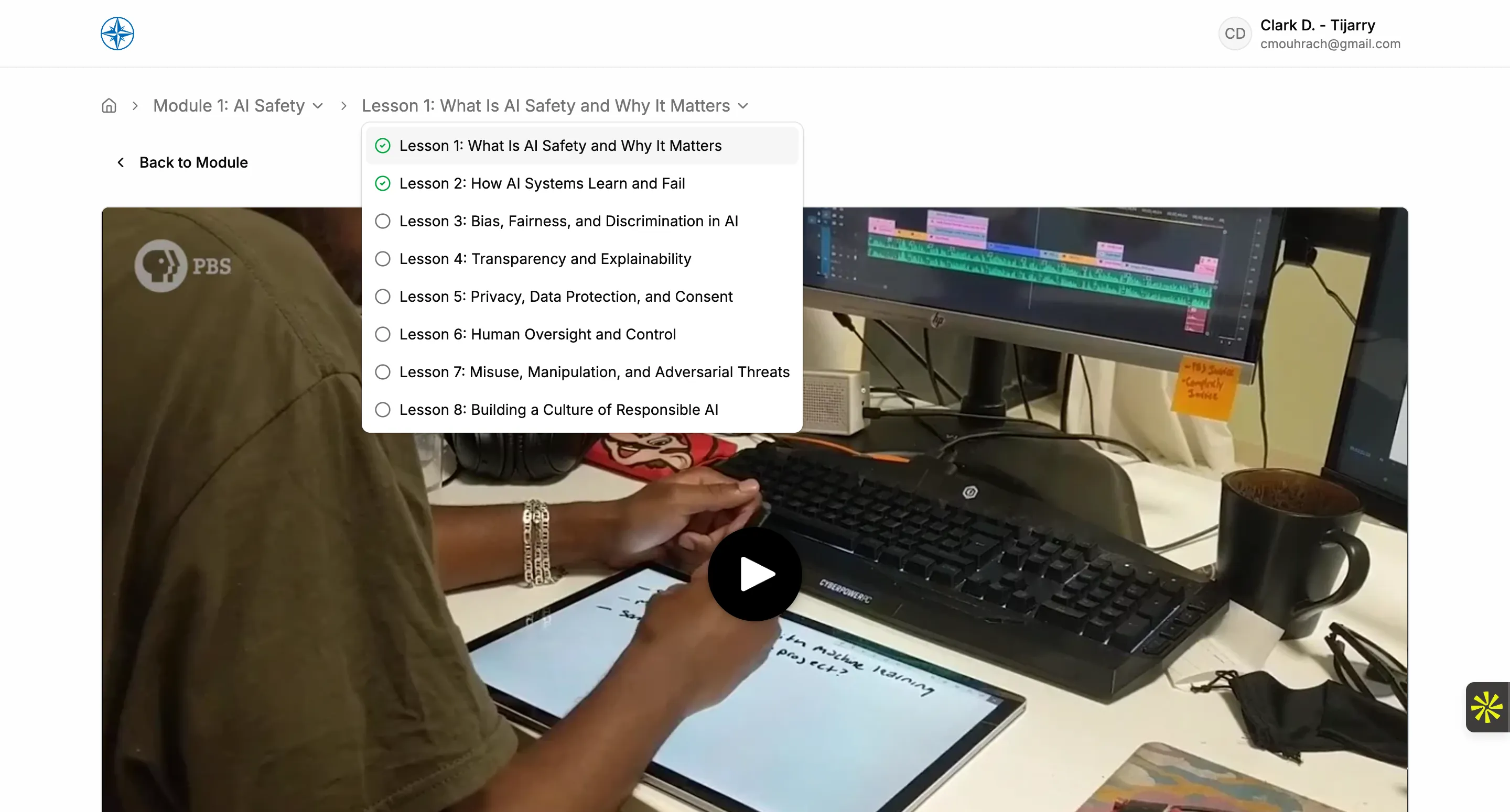 AI Literacy LXP — screen 4