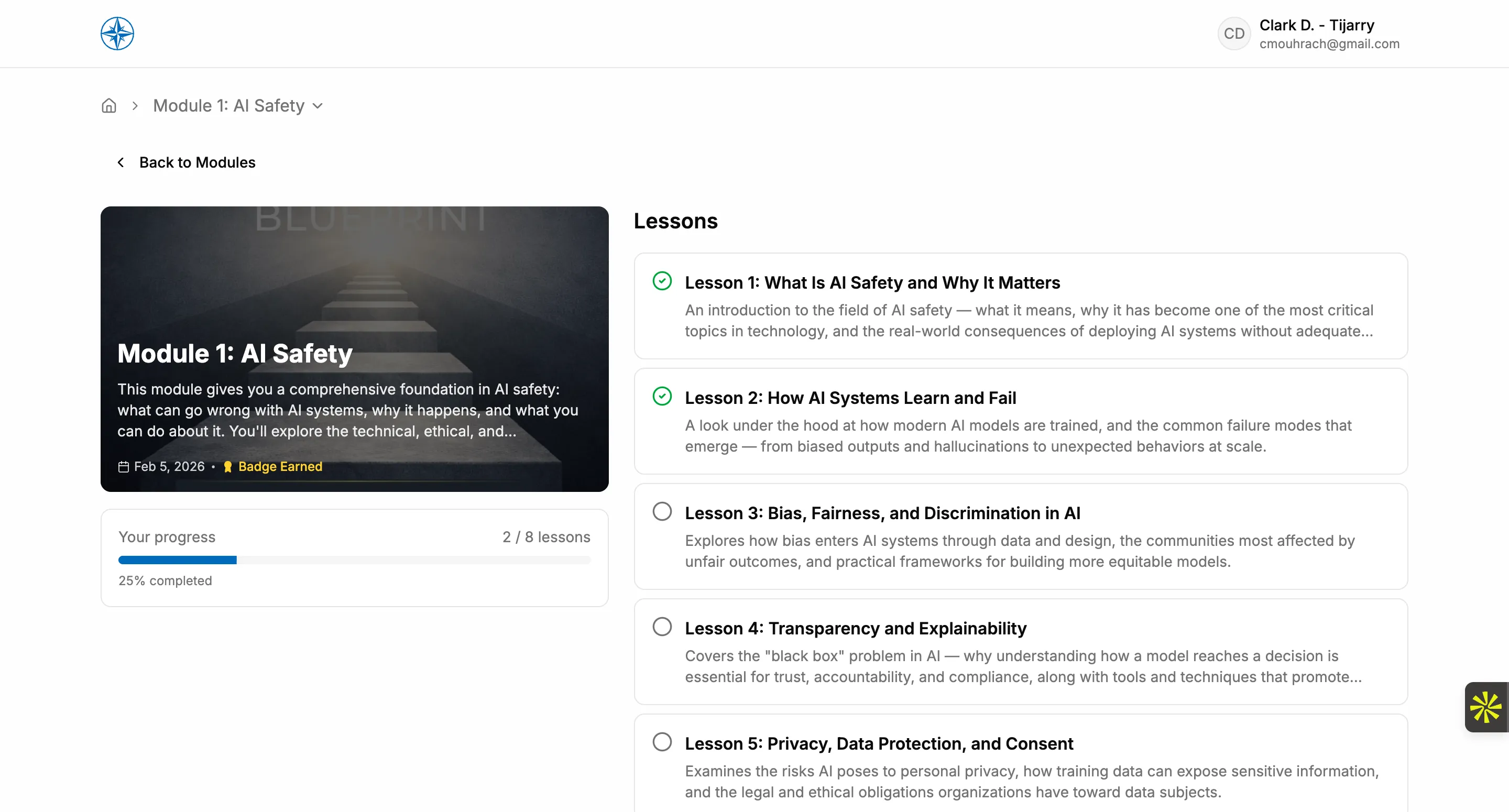 AI Literacy LXP — screen 5