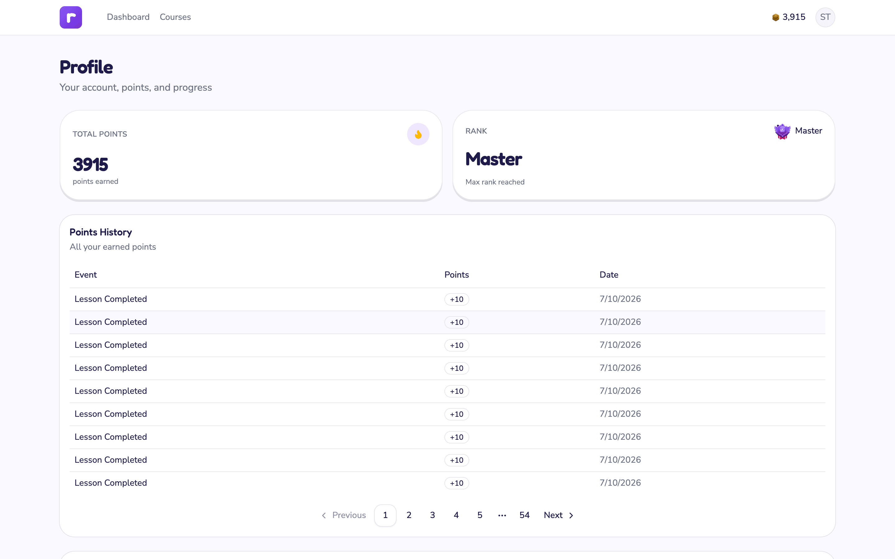 Kaiser Math Platform — screen 7